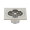 Kingston Brass Watercourse Symmetric 4" Square Grid Shower Drain, Nickel BSF4262PN - alternate 1